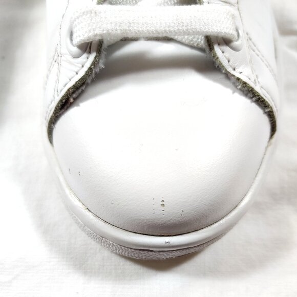 EUC Adidas Stan Smith White & Green Tennis Shoes Size 5 – 6 - Picture 7 of 8